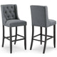 Modway Baronet Bar Stool Upholstered Fabric Set of 2 - EEI-4022 | Bar Stools | Modishstore - 12