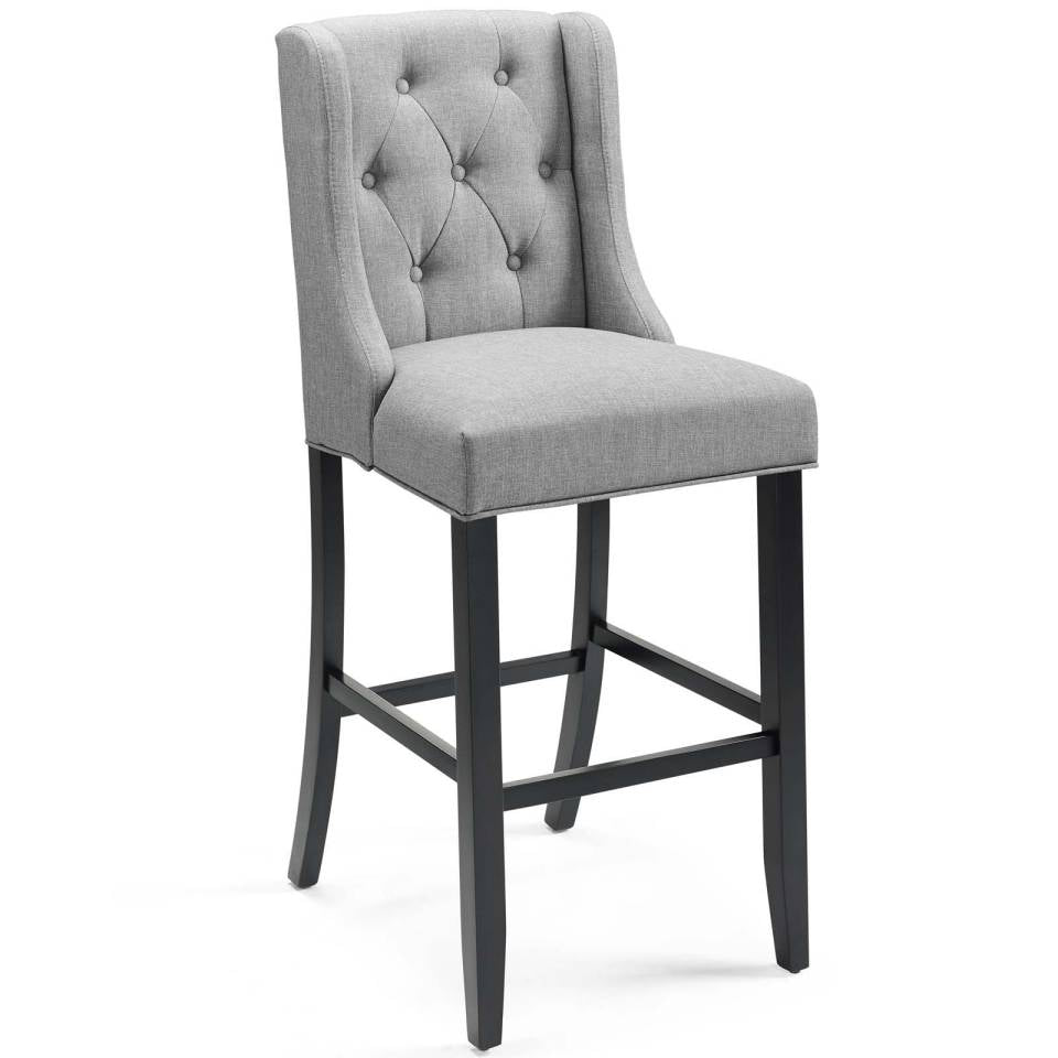 Modway Baronet Bar Stool Upholstered Fabric Set of 2 - EEI-4022 | Bar Stools | Modishstore - 3