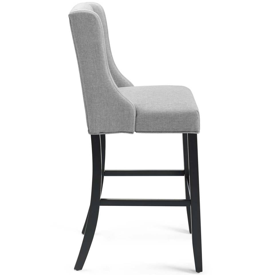 Modway Baronet Bar Stool Upholstered Fabric Set of 2 - EEI-4022 | Bar Stools | Modishstore - 4