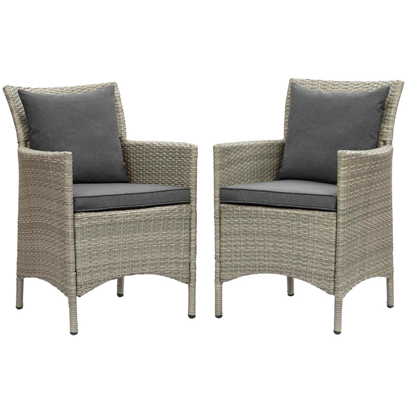 Modway Conduit Outdoor Patio Wicker Rattan Dining Armchair Set of 2 - EEI-4027 | Armchairs | Modishstore - 4