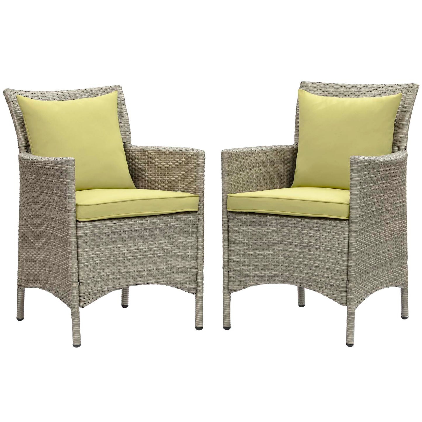 Modway Conduit Outdoor Patio Wicker Rattan Dining Armchair Set of 2 - EEI-4027 | Armchairs | Modishstore - 11