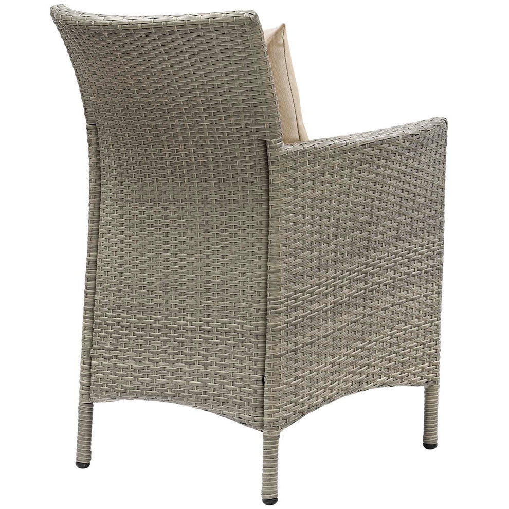 Modway Conduit Outdoor Patio Wicker Rattan Dining Armchair Set of 4 - EEI-4028 | Armchairs | Modishstore - 3