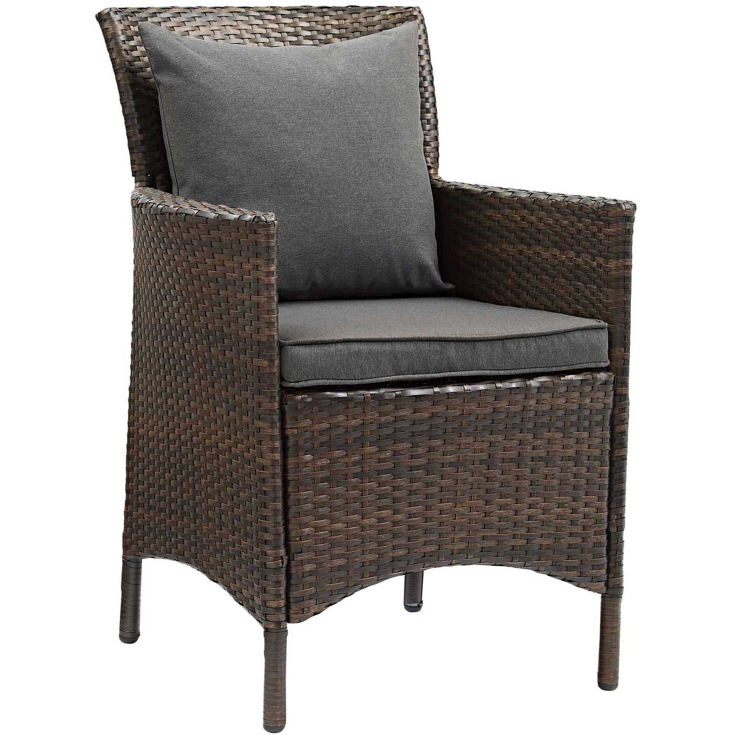 Modway Conduit Outdoor Patio Wicker Rattan Dining Armchair Set of 2 | Dining Chairs | Modishstore-15