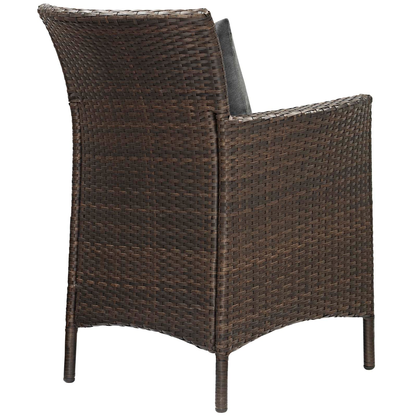 Modway Conduit Outdoor Patio Wicker Rattan Dining Armchair Set of 2 | Dining Chairs | Modishstore-4