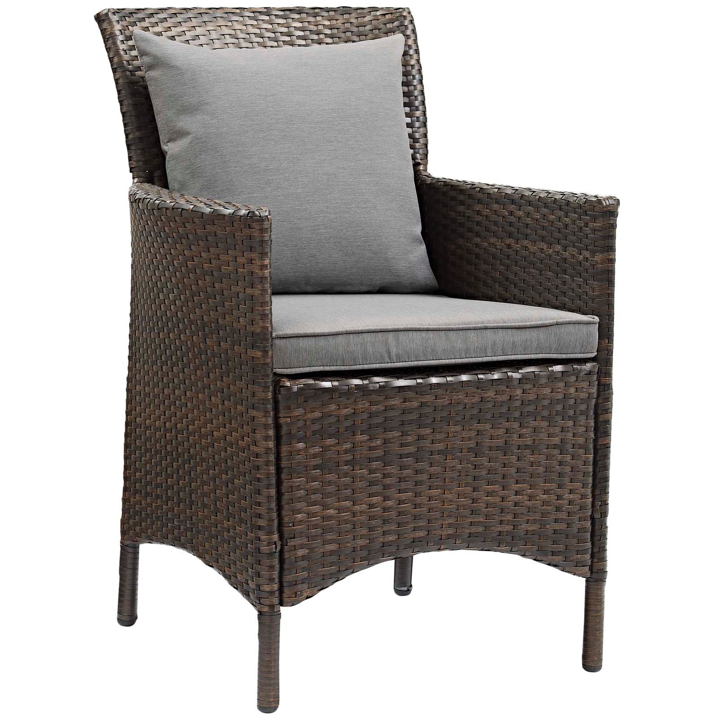 Modway Conduit Outdoor Patio Wicker Rattan Dining Armchair Set of 2 | Dining Chairs | Modishstore-18