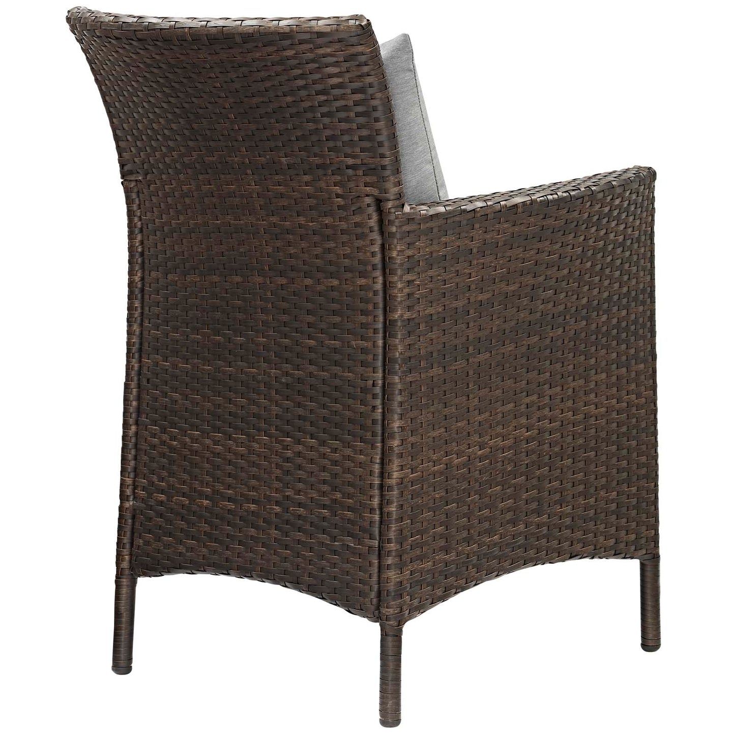 Modway Conduit Outdoor Patio Wicker Rattan Dining Armchair Set of 2 | Dining Chairs | Modishstore-7