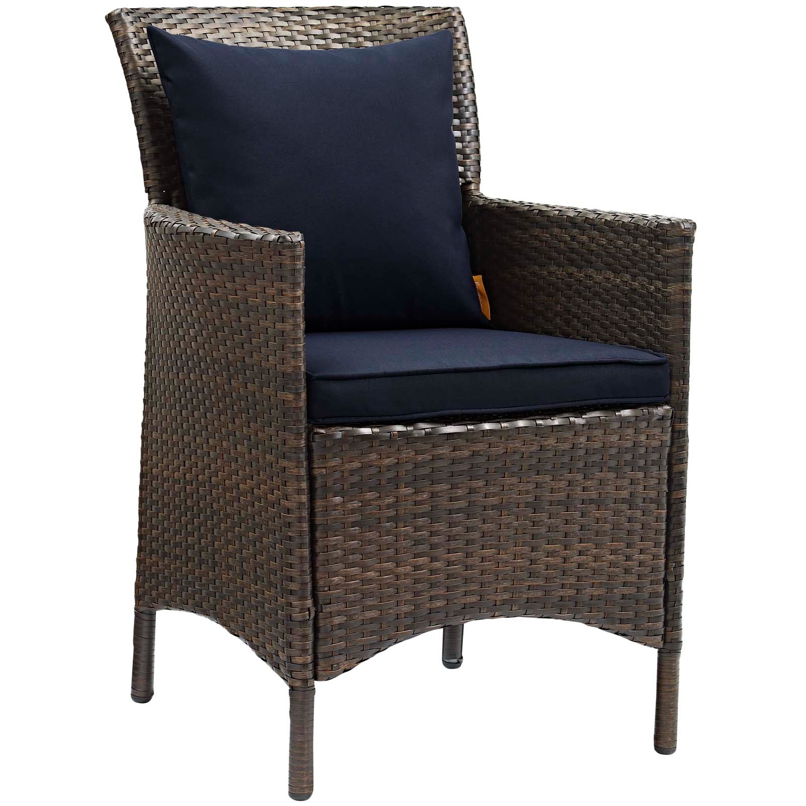Modway Conduit Outdoor Patio Wicker Rattan Dining Armchair Set of 2 | Dining Chairs | Modishstore-20