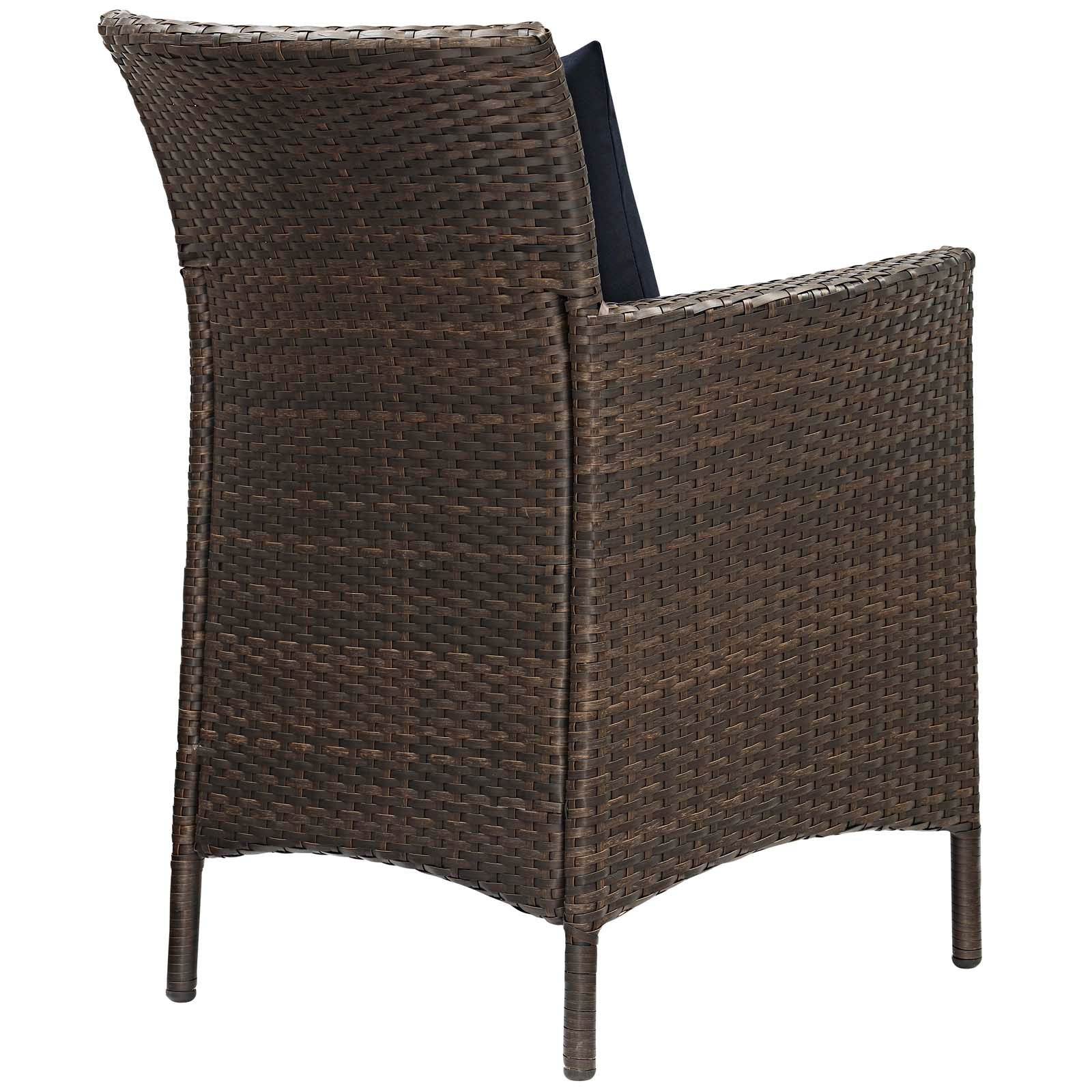 Modway Conduit Outdoor Patio Wicker Rattan Dining Armchair Set of 2 | Dining Chairs | Modishstore-9