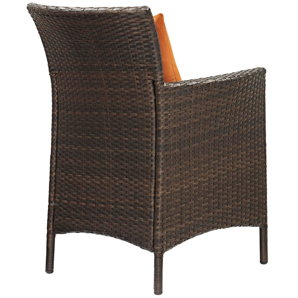Modway Conduit Outdoor Patio Wicker Rattan Dining Armchair Set of 2 - EEI-4030 | Dining Chairs | Modishstore - 9
