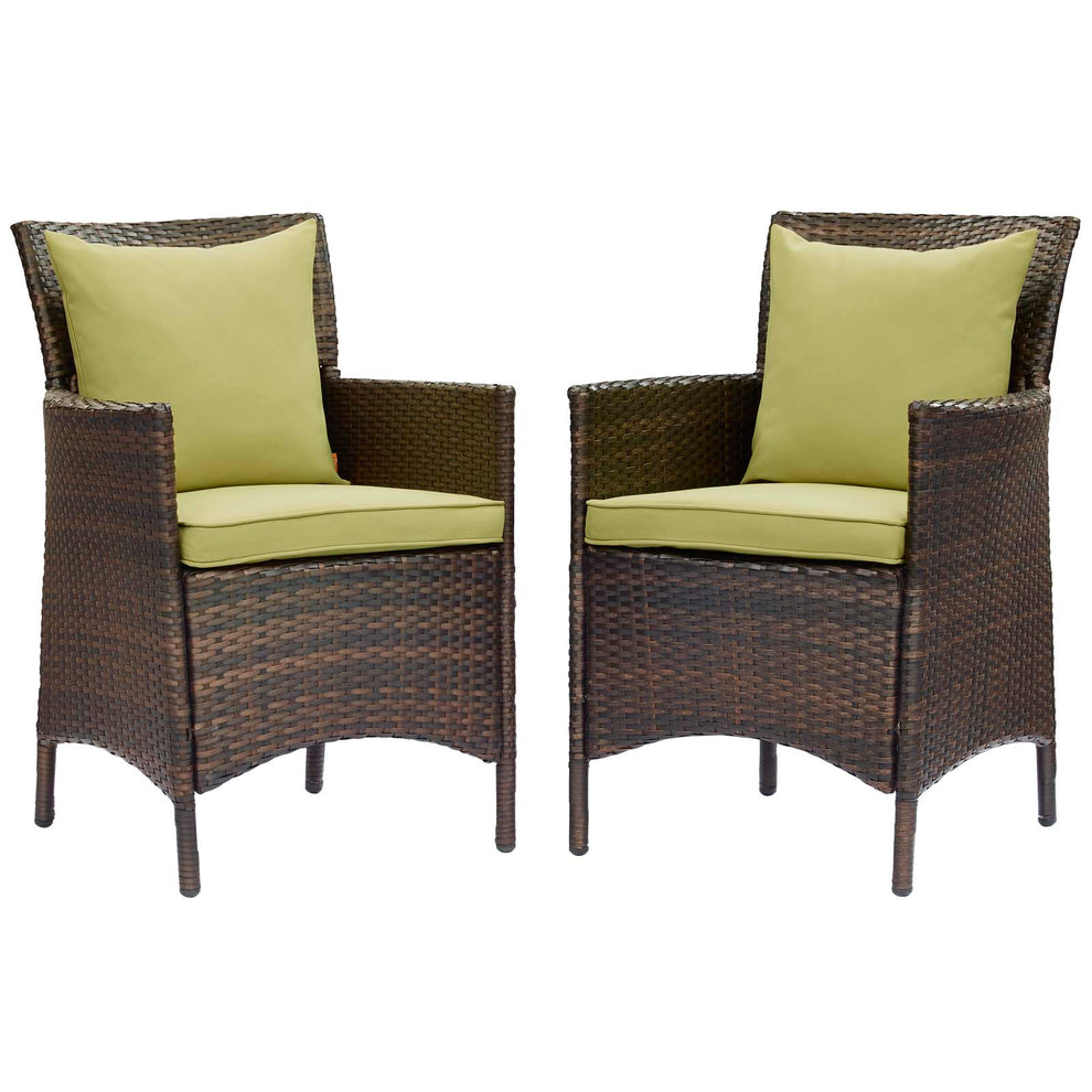 Modway Conduit Outdoor Patio Wicker Rattan Dining Armchair Set of 2 - EEI-4030 | Dining Chairs | Modishstore - 30
