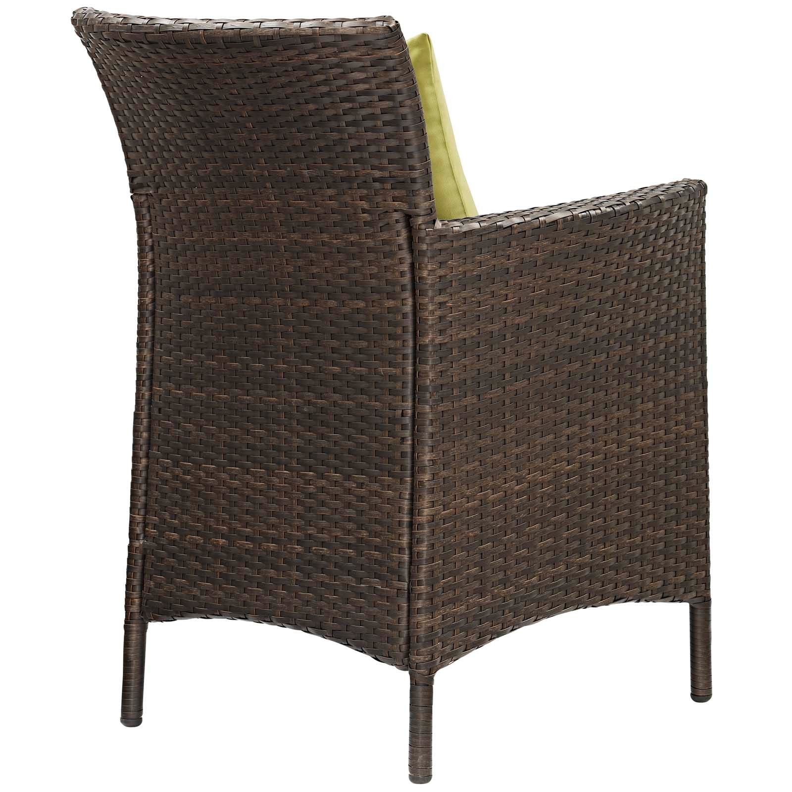 Modway Conduit Outdoor Patio Wicker Rattan Dining Armchair Set of 2 | Dining Chairs | Modishstore-11