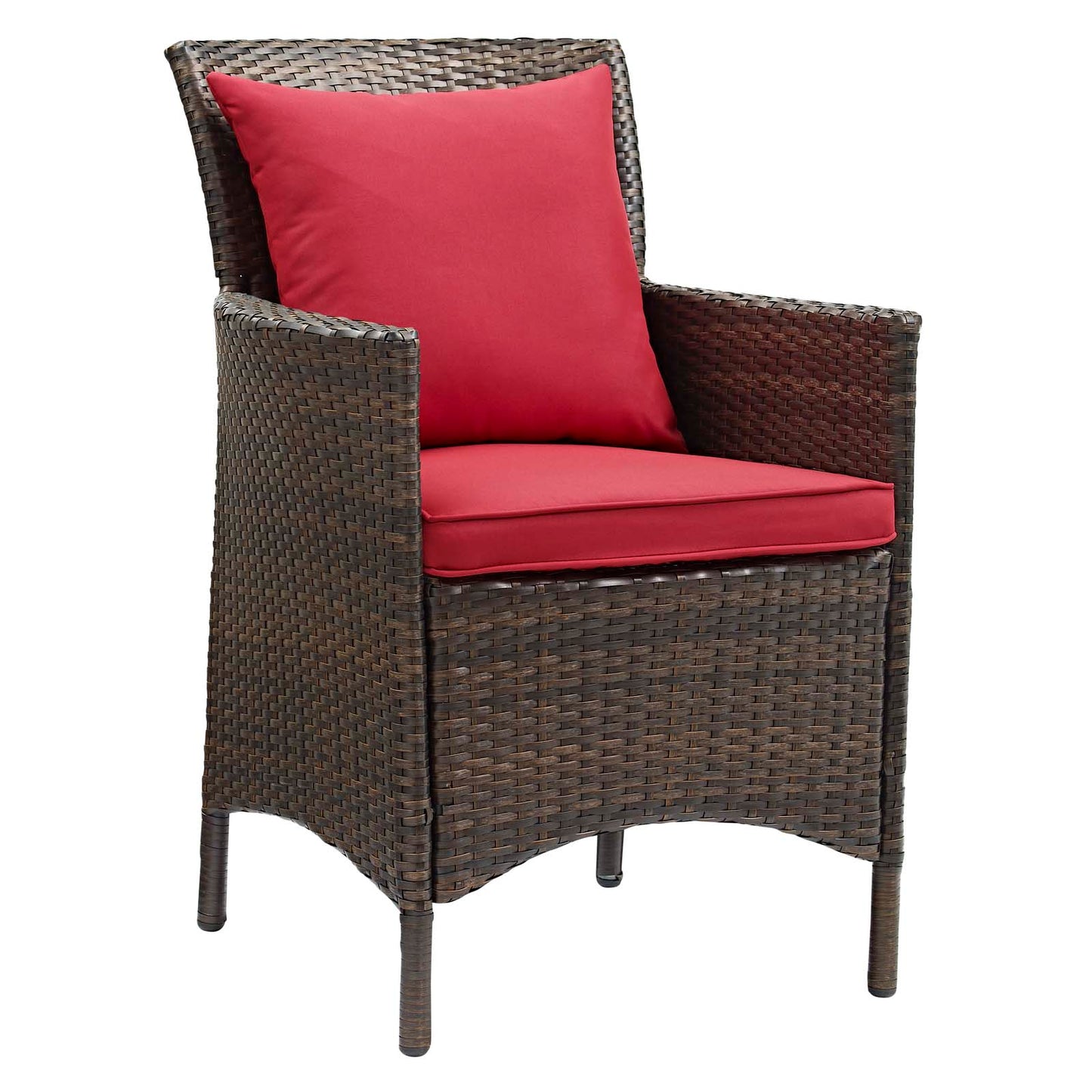 Modway Conduit Outdoor Patio Wicker Rattan Dining Armchair Set of 2 | Dining Chairs | Modishstore-23