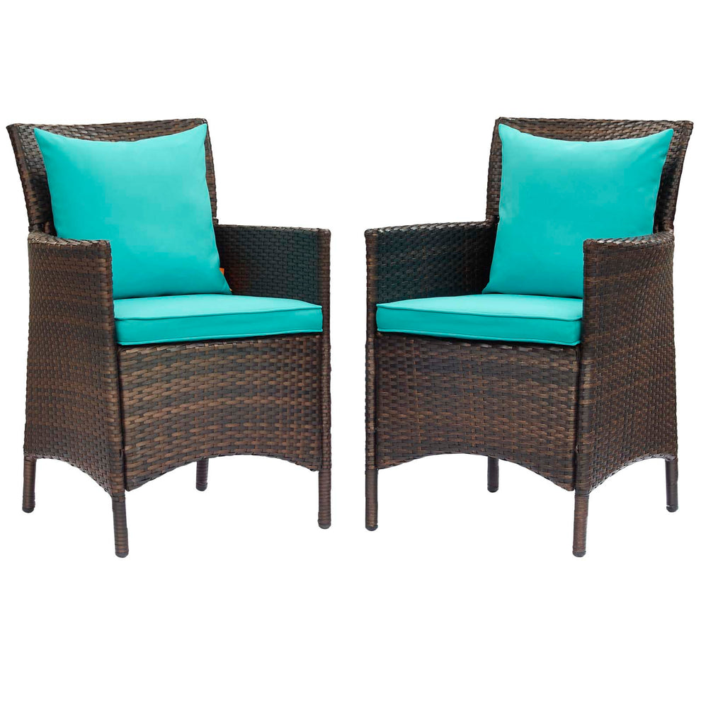 Modway Conduit Outdoor Patio Wicker Rattan Dining Armchair Set of 2 - EEI-4030 | Dining Chairs | Modishstore - 32