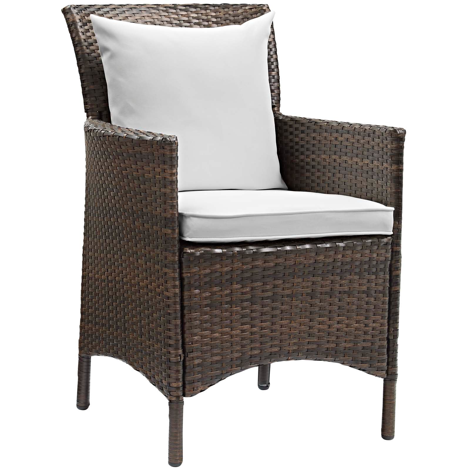 Modway Conduit Outdoor Patio Wicker Rattan Dining Armchair Set of 2 | Dining Chairs | Modishstore-25