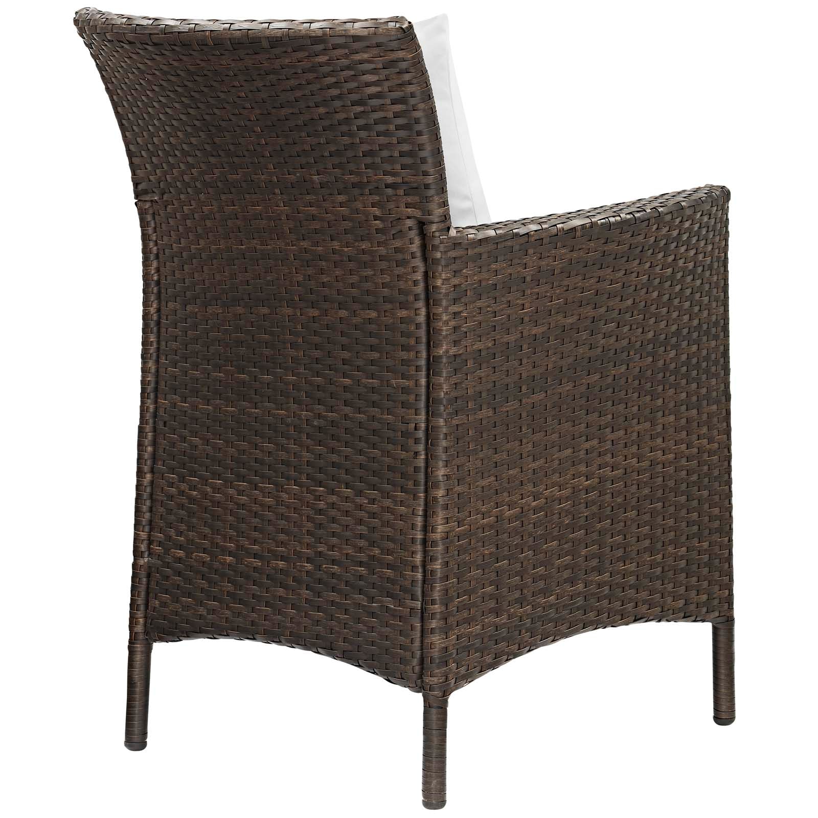 Modway Conduit Outdoor Patio Wicker Rattan Dining Armchair Set of 2 | Dining Chairs | Modishstore-14