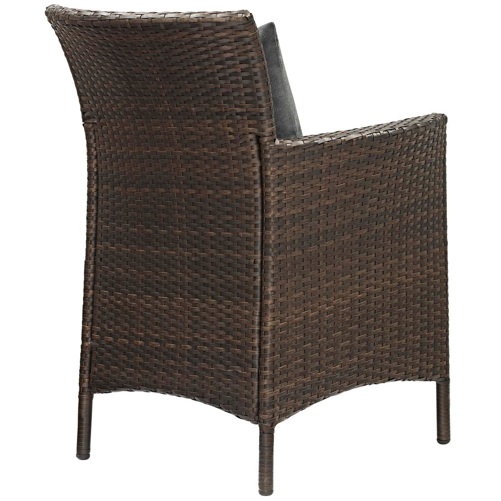 Modway Conduit Outdoor Patio Wicker Rattan Dining Armchair Set of 4 - EEI-4031 | Dining Chairs | Modishstore - 4