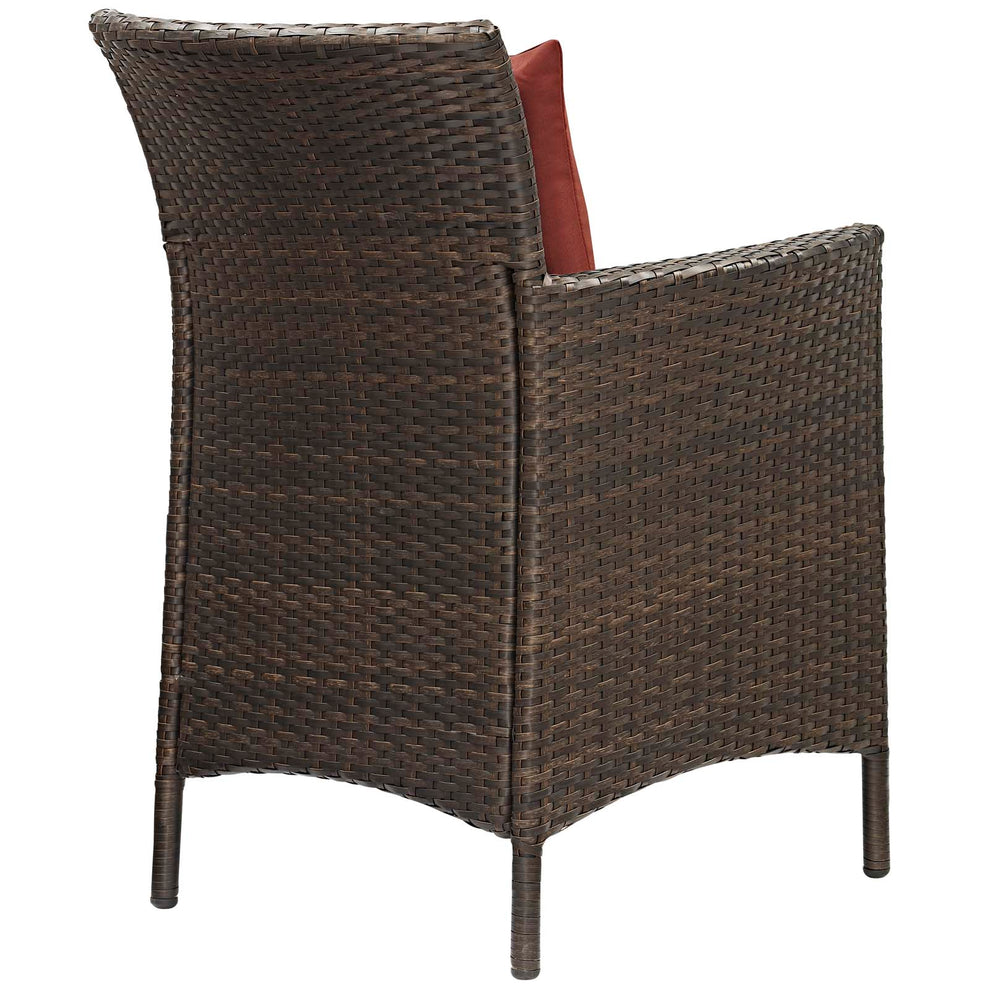Modway Conduit Outdoor Patio Wicker Rattan Dining Armchair Set of 4 - EEI-4031 | Dining Chairs | Modishstore - 5