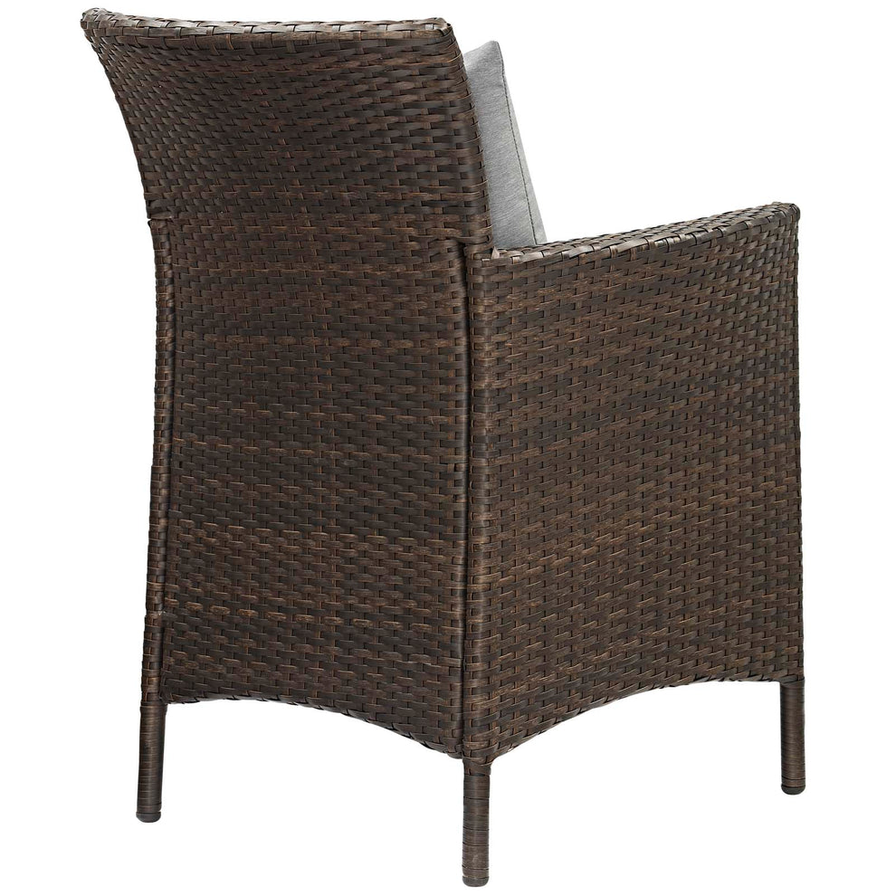 Modway Conduit Outdoor Patio Wicker Rattan Dining Armchair Set of 4 - EEI-4031 | Dining Chairs | Modishstore - 6