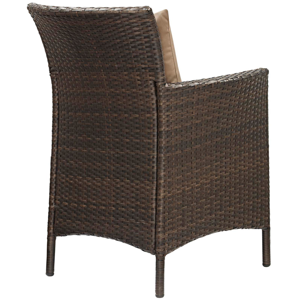 Modway Conduit Outdoor Patio Wicker Rattan Dining Armchair Set of 4 - EEI-4031 | Dining Chairs | Modishstore - 7