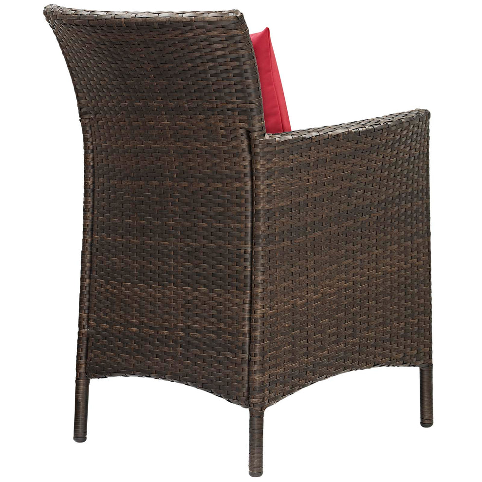 Modway Conduit Outdoor Patio Wicker Rattan Dining Armchair Set of 4 - EEI-4031 | Dining Chairs | Modishstore - 9