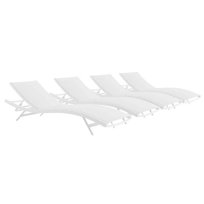 Modway Glimpse Outdoor Patio Mesh Chaise Lounge Set of 4 - EEI-4039 | Outdoor Recliners & Lounge Chairs | Modishstore - 7