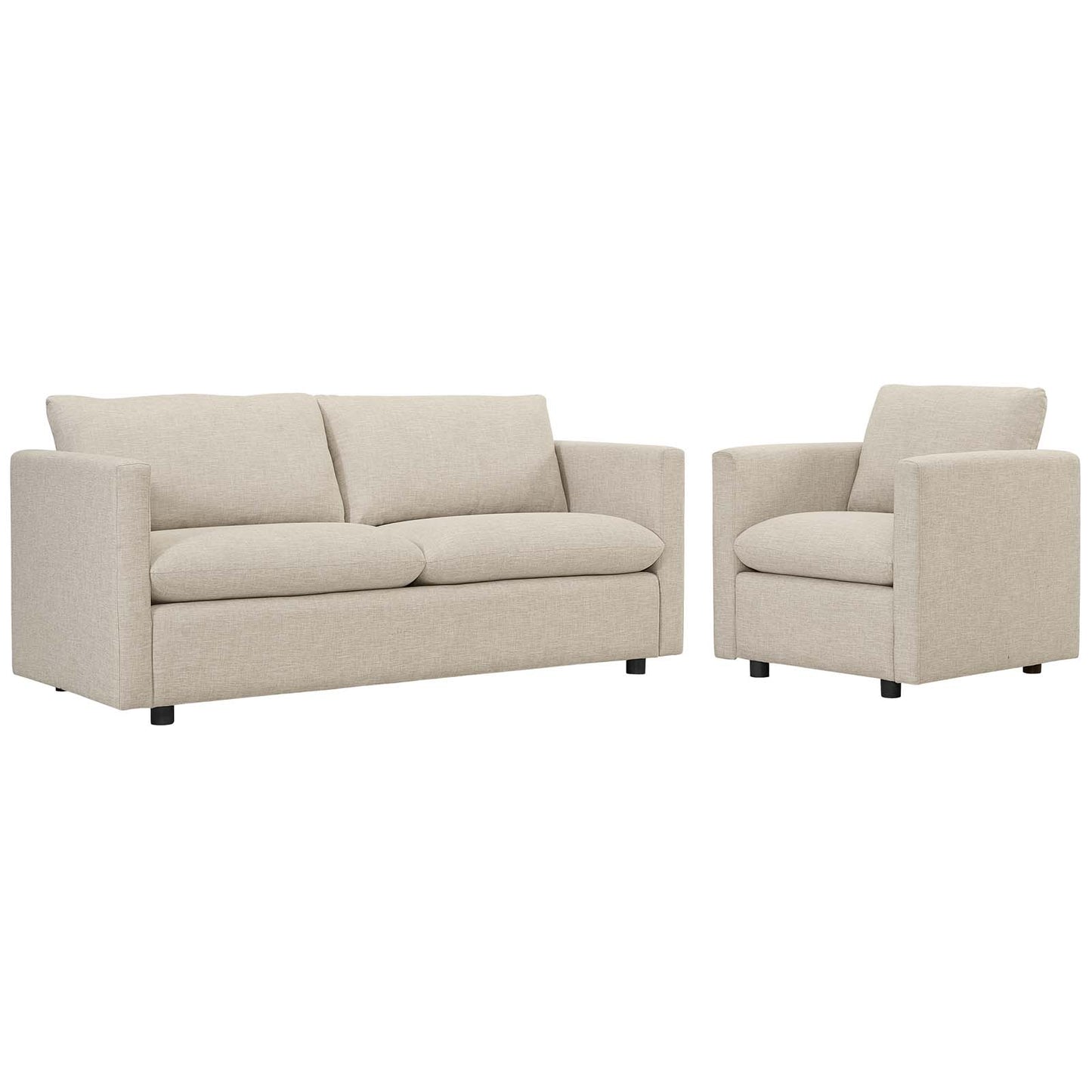 Activate Upholstered Fabric Sofa and Armchair Set By Modway - EEI-4045 | Armchairs | Modishstore - 2