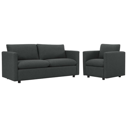 Activate Upholstered Fabric Sofa and Armchair Set By Modway - EEI-4045 | Armchairs | Modishstore - 8