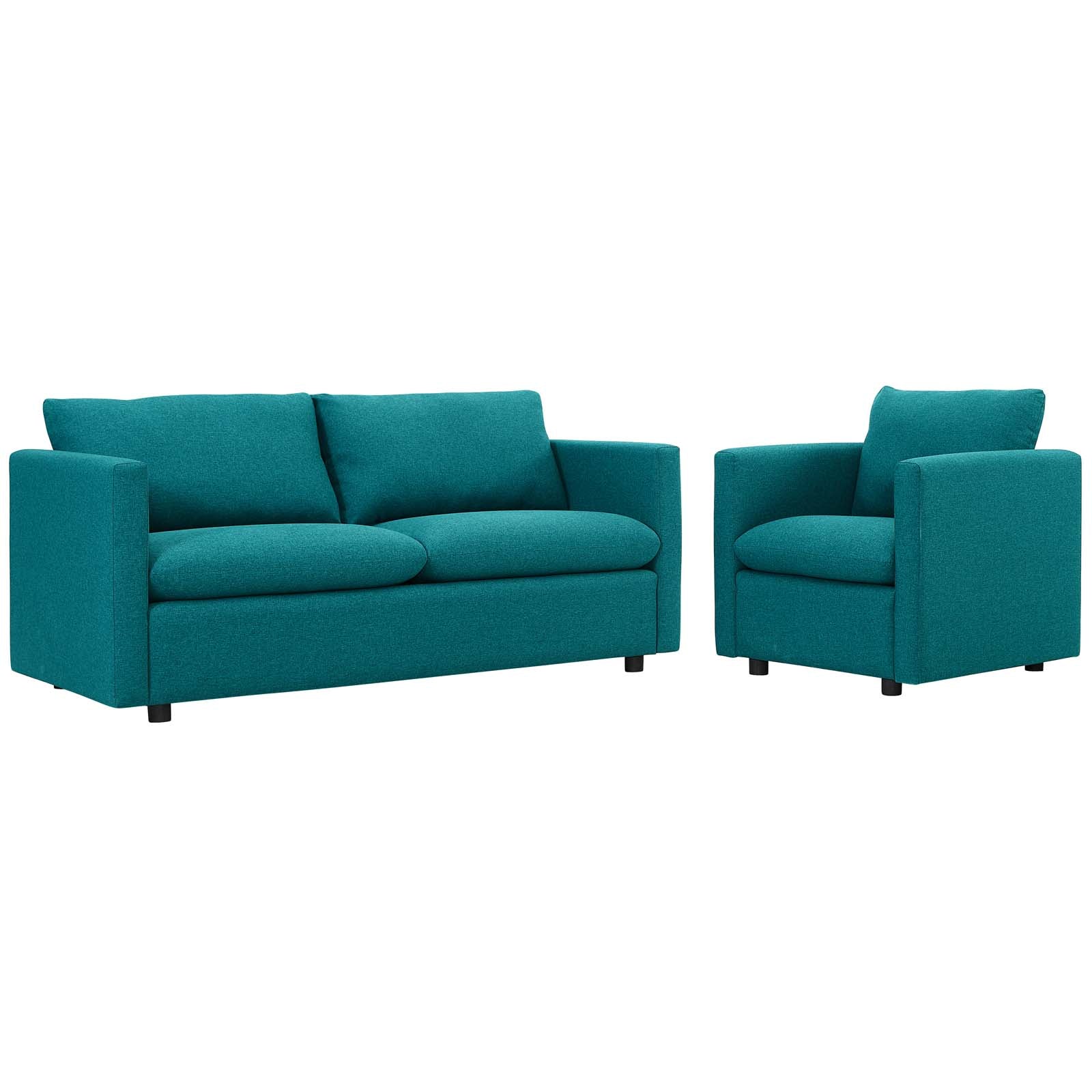 Activate Upholstered Fabric Sofa and Armchair Set By Modway - EEI-4045 | Armchairs | Modishstore - 14
