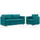 Activate Upholstered Fabric Sofa and Armchair Set By Modway - EEI-4045 | Armchairs | Modishstore - 14