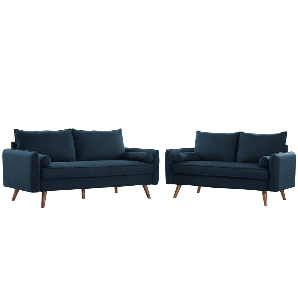 Modway Revive Upholstered Fabric Sofa and Loveseat Set - EEI-4047 | Sofa Set | Modishstore - 2