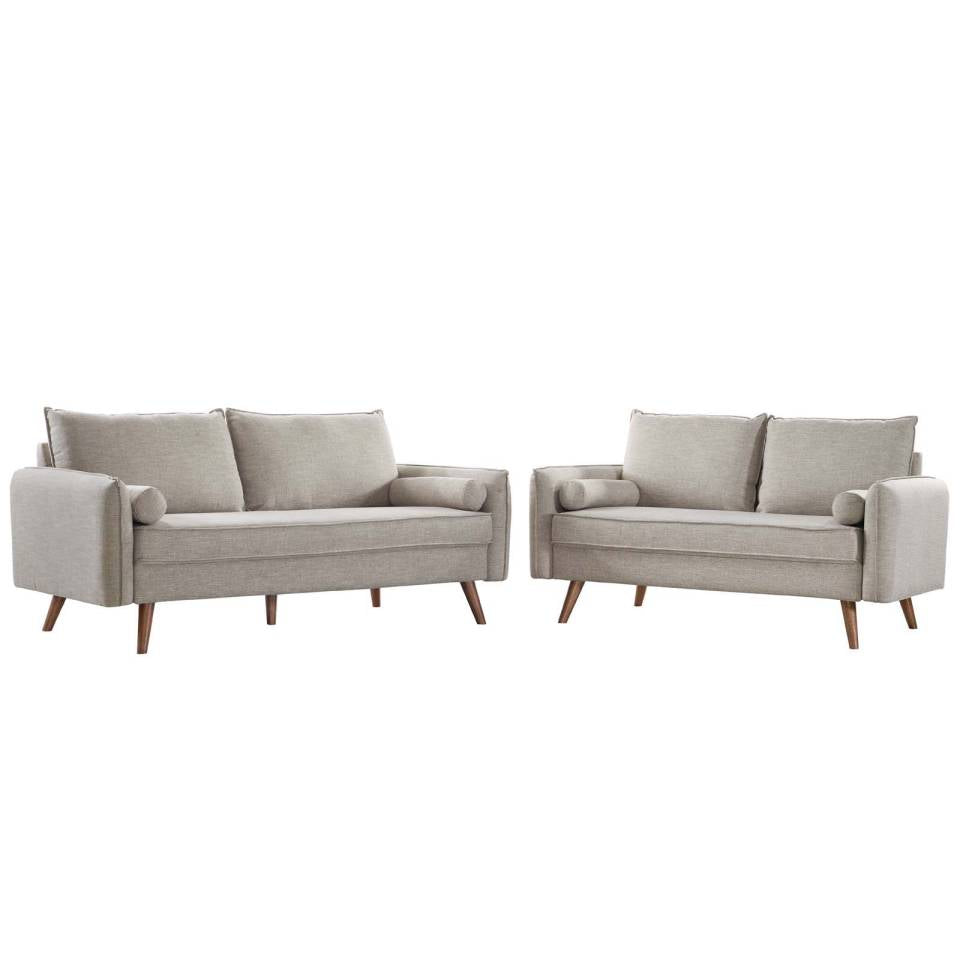 Modway Revive Upholstered Fabric Sofa and Loveseat Set - EEI-4047 | Sofa Set | Modishstore - 7