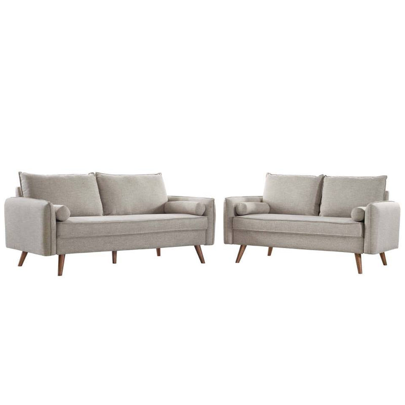 Modway Revive Upholstered Fabric Sofa and Loveseat Set | Outdoor Sofas, Loveseats & Sectionals | Modishstore-7