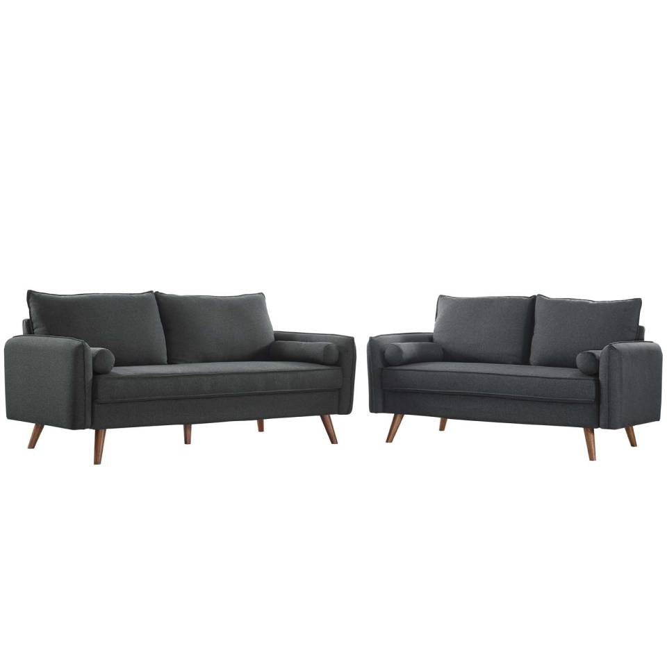 Modway Revive Upholstered Fabric Sofa and Loveseat Set - EEI-4047 | Sofa Set | Modishstore - 8