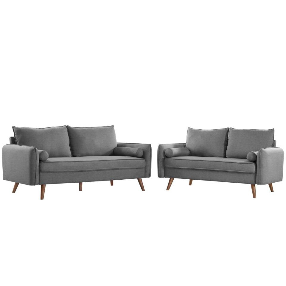 Modway Revive Upholstered Fabric Sofa and Loveseat Set - EEI-4047 | Sofa Set | Modishstore - 9