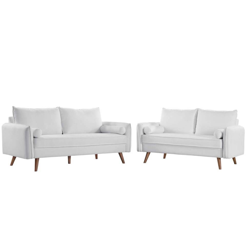 Modway Revive Upholstered Fabric Sofa and Loveseat Set | Outdoor Sofas, Loveseats & Sectionals | Modishstore-11