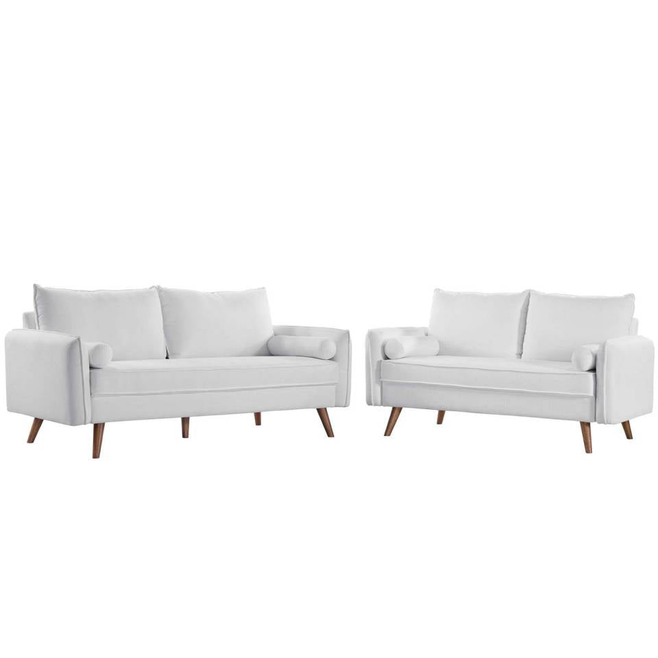 Modway Revive Upholstered Fabric Sofa and Loveseat Set - EEI-4047 | Sofa Set | Modishstore - 11