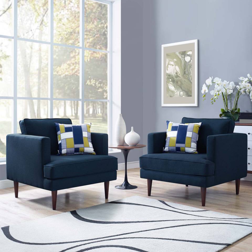 Modway Agile Upholstered Fabric Armchair Set of 2 - EEI-4079 | Armchairs | Modishstore - 1