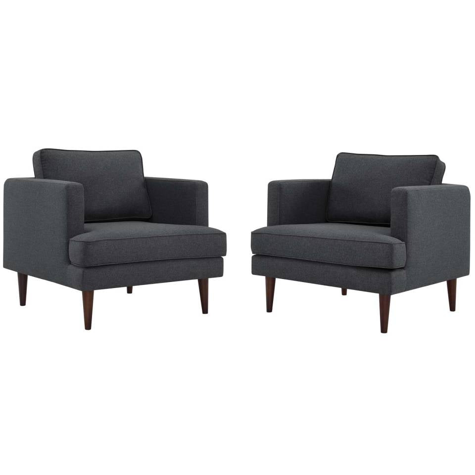 Modway Agile Upholstered Fabric Armchair Set of 2 - EEI-4079 | Armchairs | Modishstore - 5