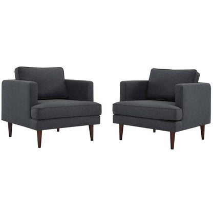 Modway Agile Upholstered Fabric Armchair Set of 2 - EEI-4079 | Armchairs | Modishstore - 5