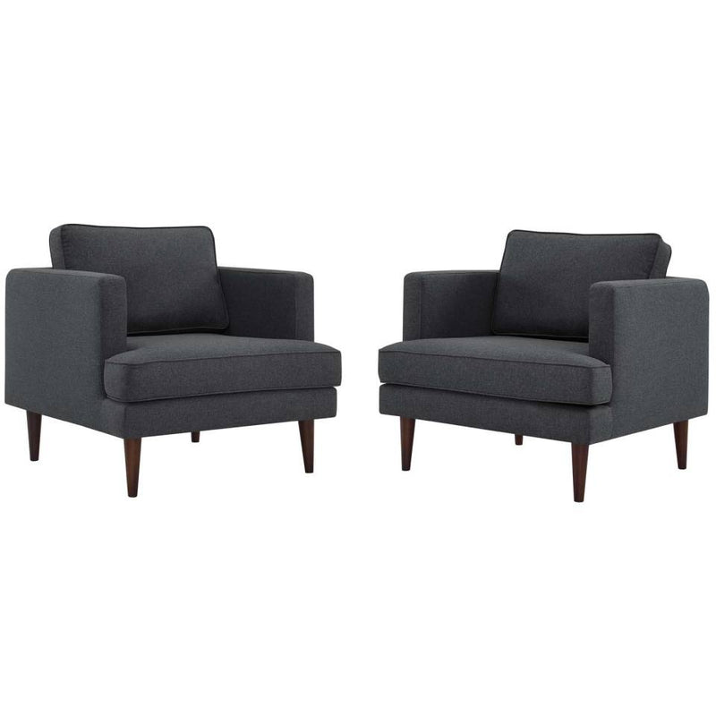Modway Agile Upholstered Fabric Armchair Set of 2 - EEI-4079 | Armchairs | Modishstore - 5
