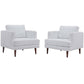 Modway Agile Upholstered Fabric Armchair Set of 2 - EEI-4079 | Armchairs | Modishstore - 7
