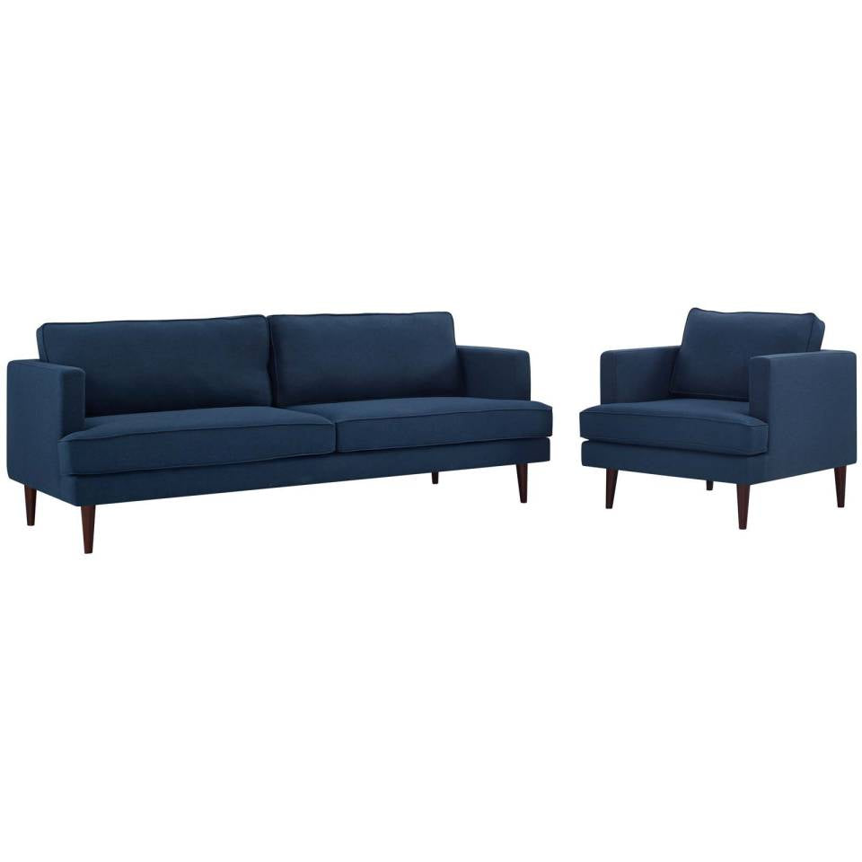 Modway Agile Upholstered Fabric Sofa and Armchair Set - EEI-4080 | Sofa Set | Modishstore - 2