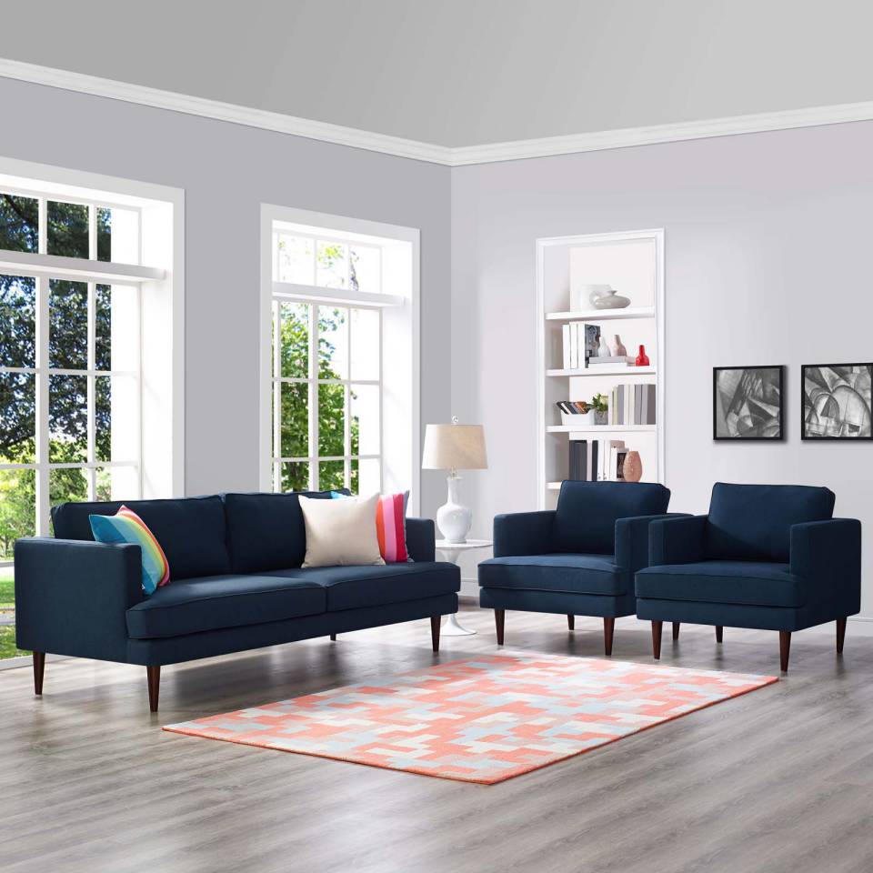 Modway Agile 3 Piece Upholstered Fabric Set - EEI-4081 | Sofa Set | Modishstore - 1