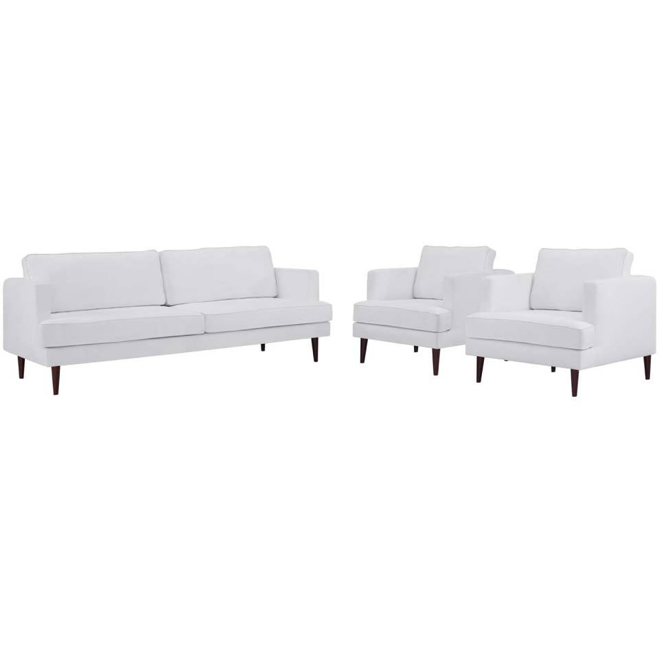 Modway Agile 3 Piece Upholstered Fabric Set - EEI-4081 | Sofa Set | Modishstore - 9