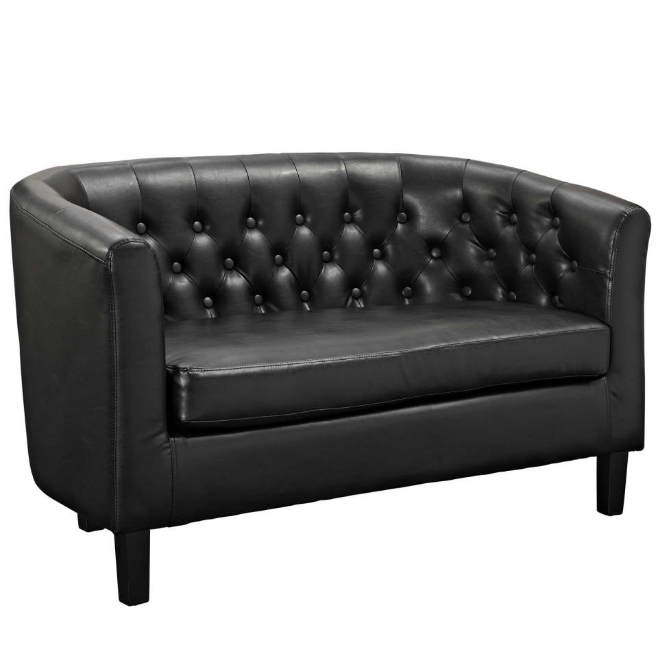 Modway Prospect Upholstered Vinyl Loveseat and Armchair Set - EEI-4108 | Sofa Set | Modishstore - 3