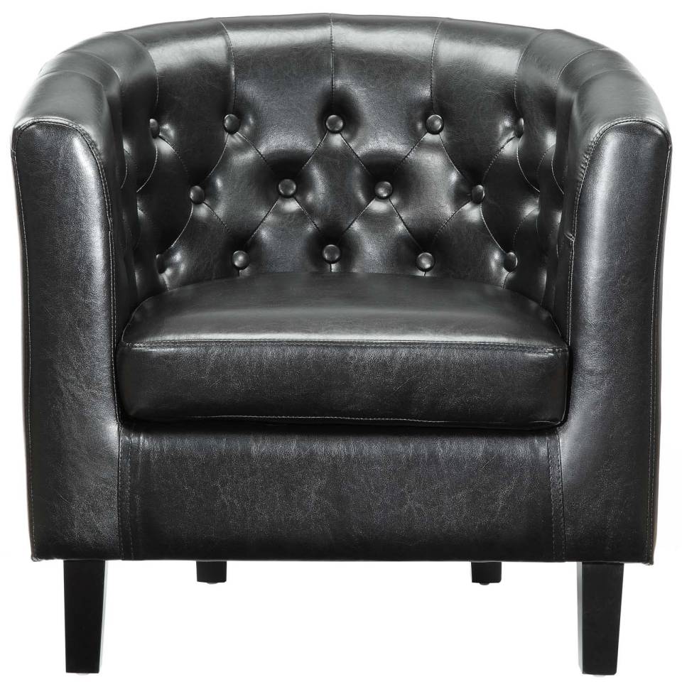 Modway Prospect Upholstered Vinyl Armchair Set of 2 - EEI-4110 | Armchairs | Modishstore - 3
