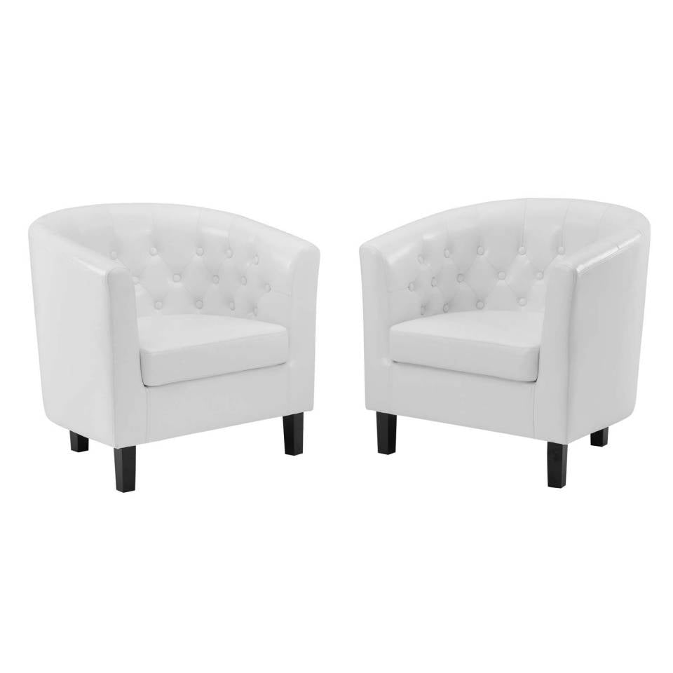 Modway Prospect Upholstered Vinyl Armchair Set of 2 - EEI-4110 | Armchairs | Modishstore - 5