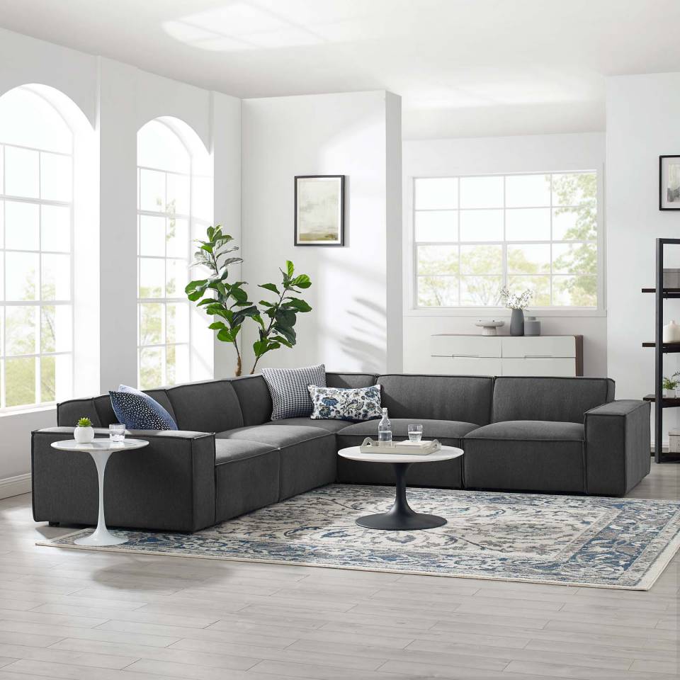 Modway Restore 5-Piece Sectional Sofa - EEI-4117 | Sectional | Modishstore - 1