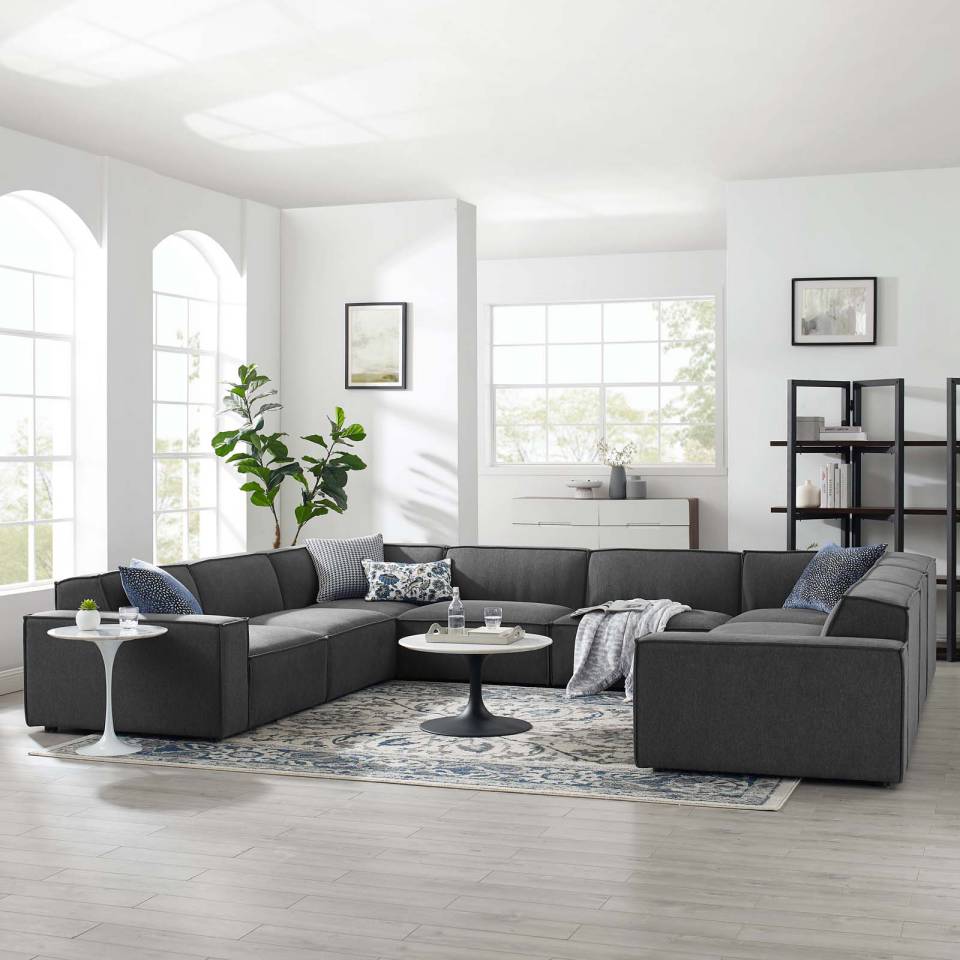 Modway Restore 8-Piece Sectional Sofa - EEI-4121 | Sectional | Modishstore - 1
