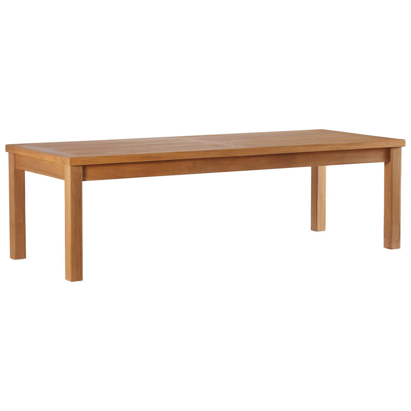 Modway Upland Outdoor Patio Teak Wood Coffee Table | Coffee Tables | Modishstore